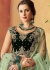 Green weaved silk velvet Indian wedding lehenga choli 7805