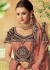Peach weaved silk Indian wedding lehenga choli 7808