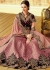 Pink maroon Jacquard silk Indian wedding lehenga choli 7819