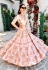 pink shade satin embroidered a line lehenga choli 9997