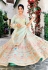 sky blue satin embroidered a line lehenga choli 9994