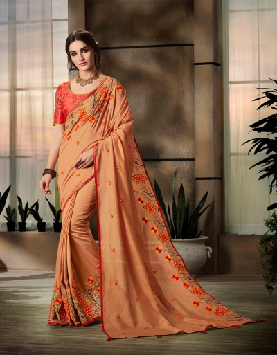 Party wear indian wedding designer saree 8706
