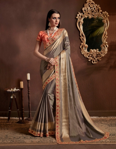 Party wear indian wedding designer saree 8512