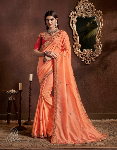 Party wear indian wedding designer saree 8510