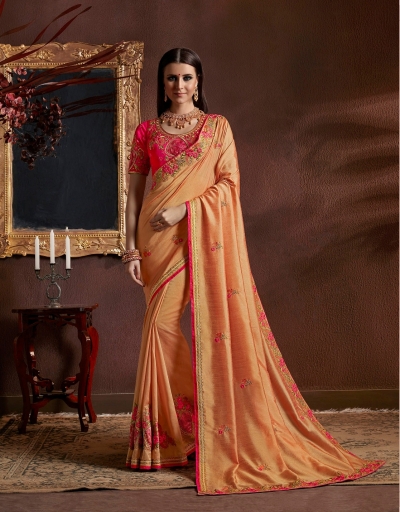 Party wear indian wedding designer saree 8505