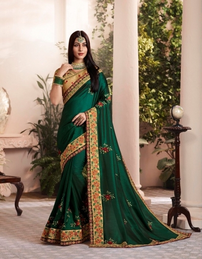 Party wear indian wedding designer saree 9001