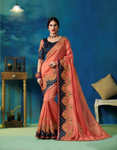 Party wear indian wedding designer saree 9312