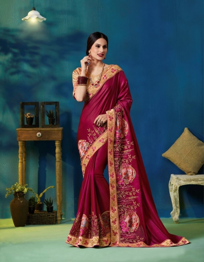 Party wear indian wedding designer saree 9310