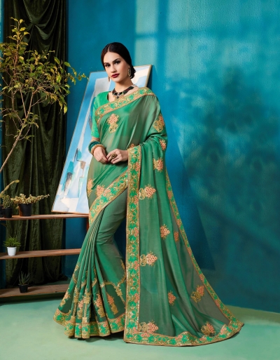 Party wear indian wedding designer saree 9304