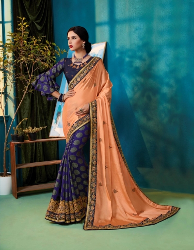 Party wear indian wedding designer saree 9303