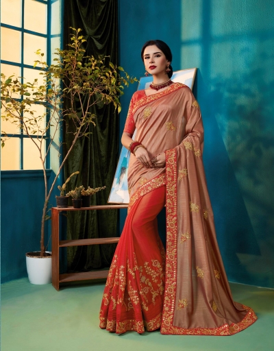 Party wear indian wedding designer saree 9301