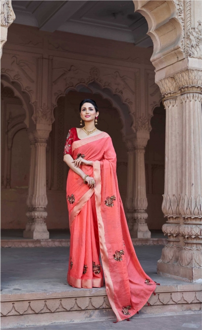 Party wear indian wedding designer saree 9105