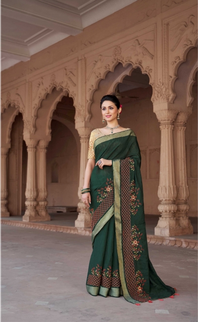 Party wear indian wedding designer saree 9104