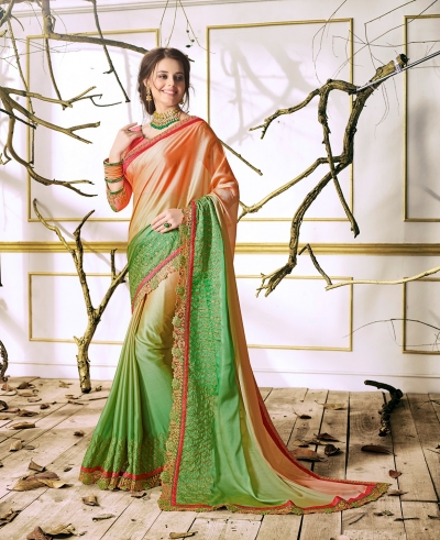 Party wear indian wedding designer saree 6310