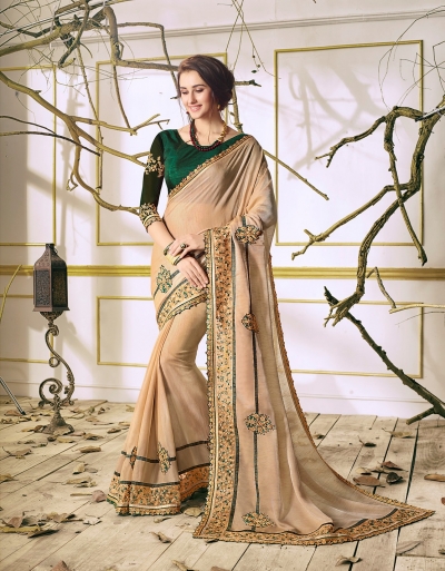 Party wear indian wedding designer saree 6309