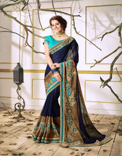 Party wear indian wedding designer saree 6308