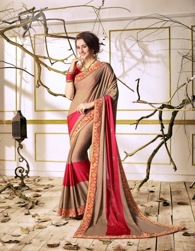 Party wear indian wedding designer saree 6307