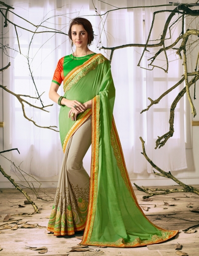 Party wear indian wedding designer saree 6305