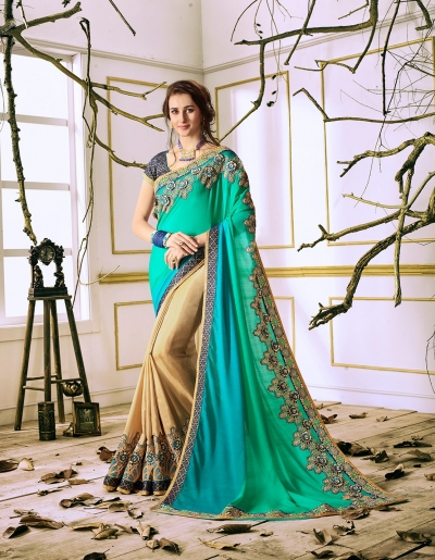 Party wear indian wedding designer saree 6302