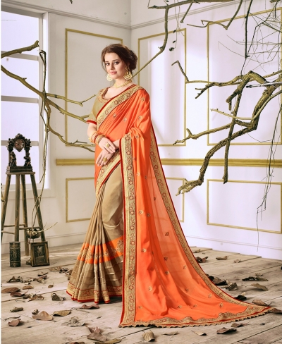 Party wear indian wedding designer saree 6301