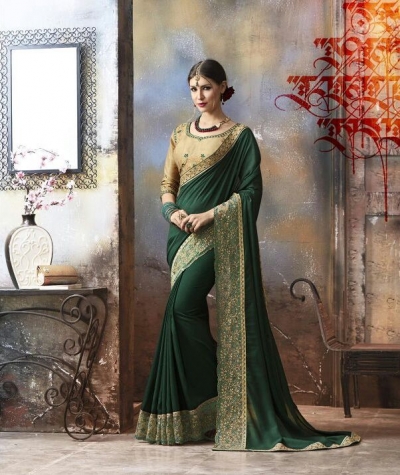 Party wear indian wedding designer saree 6708