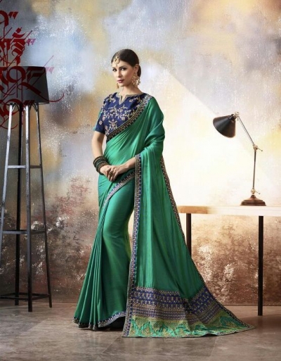 Party wear indian wedding designer saree 6704
