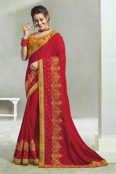Party wear indian wedding designer saree 7311