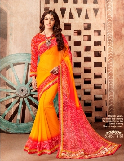 Party wear indian wedding designer saree 8101
