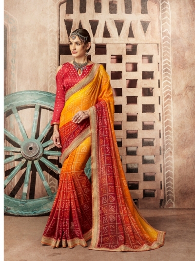 Party wear indian wedding designer saree 8111