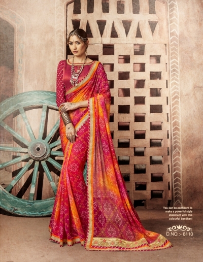 Party wear indian wedding designer saree 8110