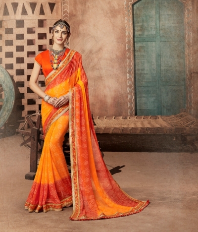 Party wear indian wedding designer saree 8109