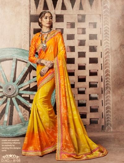 Party wear indian wedding designer saree 8108