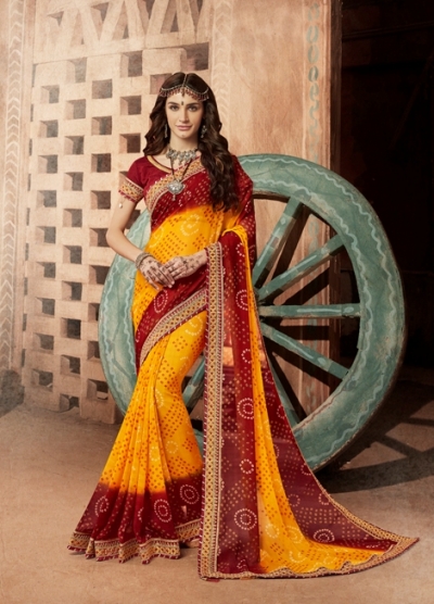 Party wear indian wedding designer saree 8106