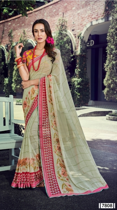 Party wear indian wedding designer saree 7808