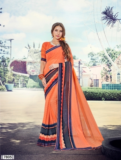 Party wear indian wedding designer saree 7805