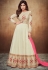 shamita shetty off white georgette embroidered party wear anarkali suit 8062