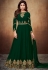 shamita shetty dark green georgette embroidered party wear anarkali suit 8060