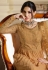 beige satin georgette embroidered sharara style pakistani suit 4054