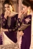 purple satin georgette embroidered pakistani palazzo suit 16006