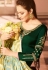 dark green satin georgette embroidered pakistani palazzo suit 16005