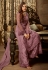 pink net embroidered palazzo suit 61001
