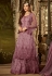 pink net embroidered palazzo suit 61001