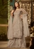 gray net embroidered palazzo suit 61002