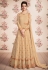 beige georgette long anarkali suit 8178