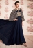 navy blue georgette anarkali suit 8179