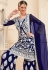 navy blue georgette pakistani style suit 28002