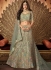 Light Green embroidered a line wedding lehenga 13238