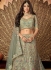 Light Green embroidered a line wedding lehenga 13238