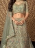 Light Green embroidered a line wedding lehenga 13238