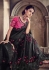 Black color fancy designer party wear saree